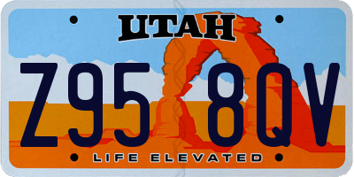UT license plate Z958QV