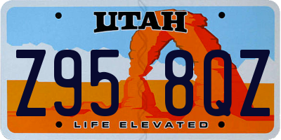 UT license plate Z958QZ