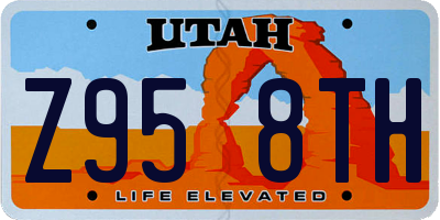 UT license plate Z958TH