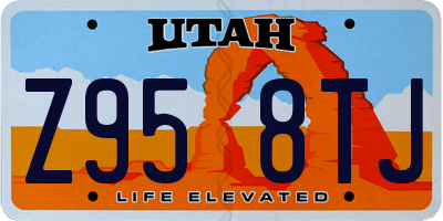 UT license plate Z958TJ