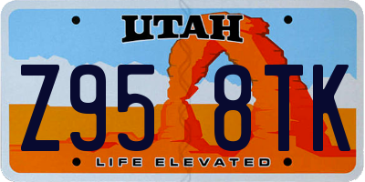 UT license plate Z958TK