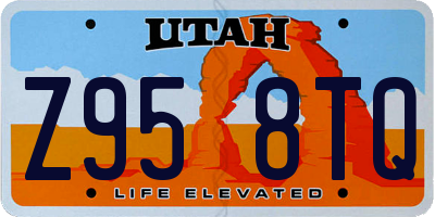 UT license plate Z958TQ