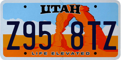 UT license plate Z958TZ