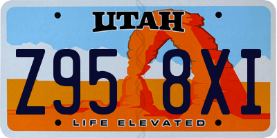 UT license plate Z958XI