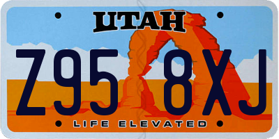 UT license plate Z958XJ