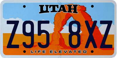 UT license plate Z958XZ