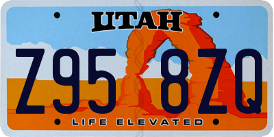 UT license plate Z958ZQ