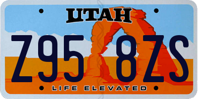 UT license plate Z958ZS