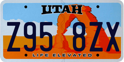 UT license plate Z958ZX