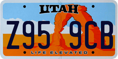 UT license plate Z959CB
