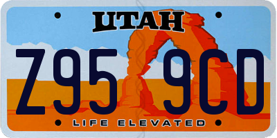 UT license plate Z959CD