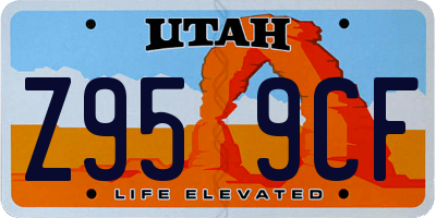 UT license plate Z959CF