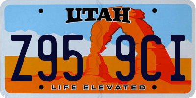 UT license plate Z959CI