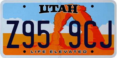 UT license plate Z959CJ