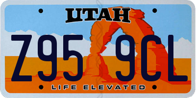 UT license plate Z959CL