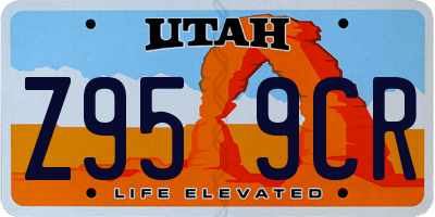 UT license plate Z959CR