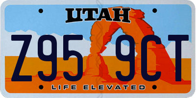 UT license plate Z959CT