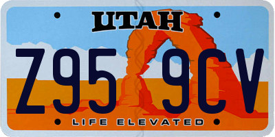UT license plate Z959CV