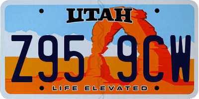 UT license plate Z959CW