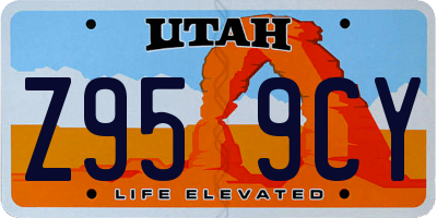 UT license plate Z959CY