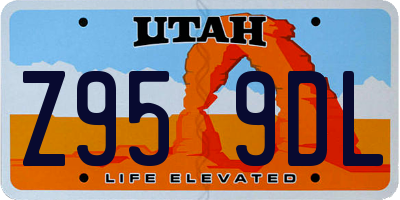 UT license plate Z959DL