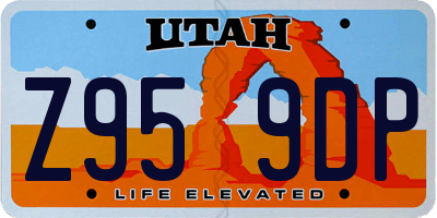 UT license plate Z959DP