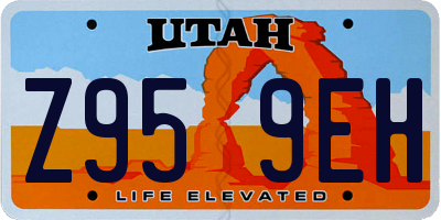 UT license plate Z959EH