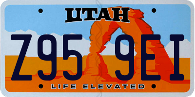 UT license plate Z959EI