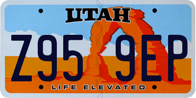 UT license plate Z959EP