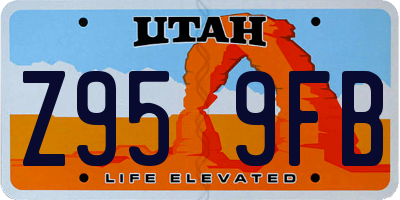 UT license plate Z959FB