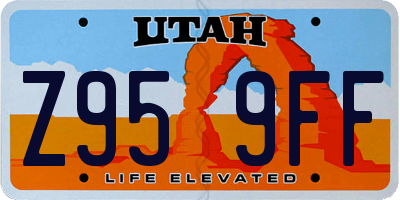 UT license plate Z959FF