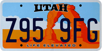 UT license plate Z959FG