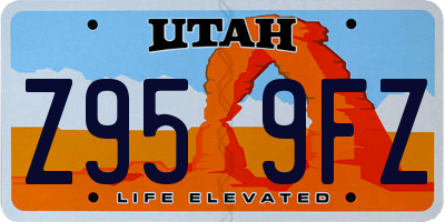 UT license plate Z959FZ