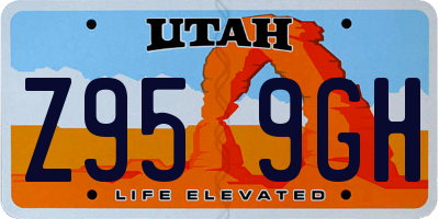 UT license plate Z959GH