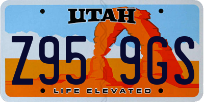 UT license plate Z959GS