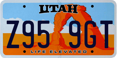 UT license plate Z959GT