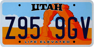 UT license plate Z959GV