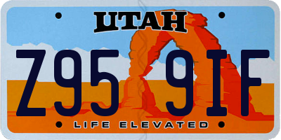 UT license plate Z959IF
