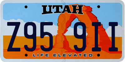 UT license plate Z959II