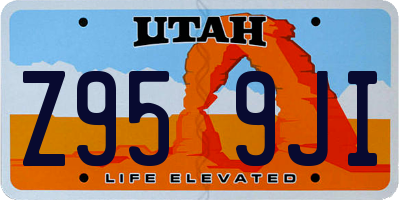 UT license plate Z959JI