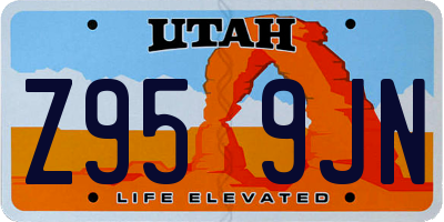 UT license plate Z959JN