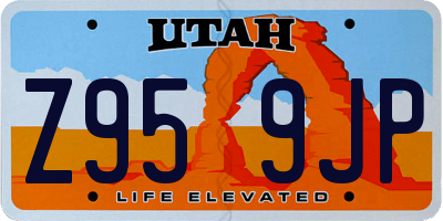 UT license plate Z959JP