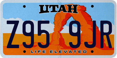UT license plate Z959JR