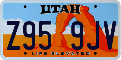 UT license plate Z959JV