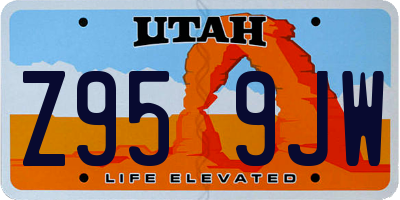 UT license plate Z959JW