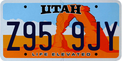 UT license plate Z959JY