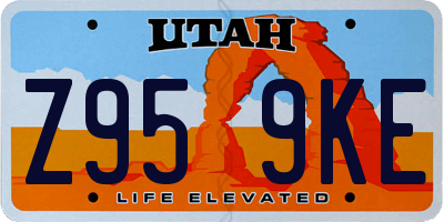 UT license plate Z959KE