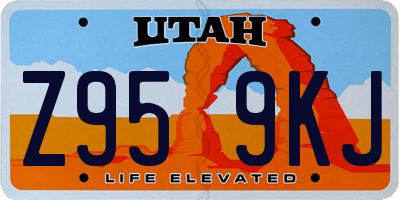 UT license plate Z959KJ
