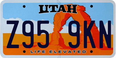 UT license plate Z959KN
