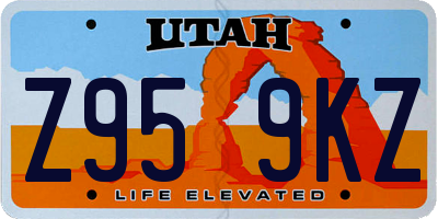 UT license plate Z959KZ